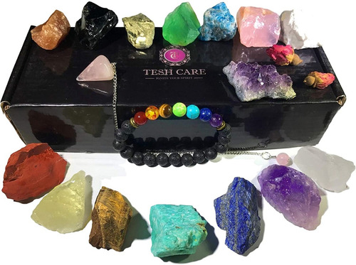 Colección De Cristales Tesh Care Para Terapia De Chacra