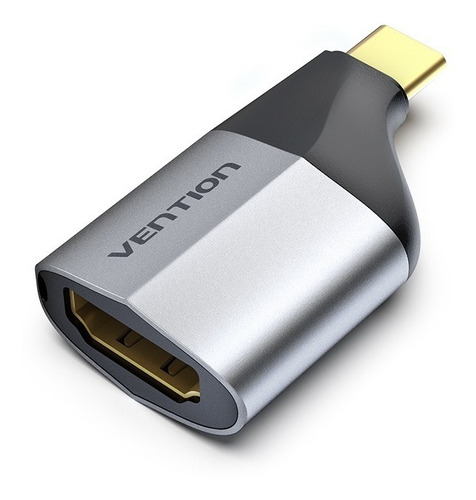 Adaptador USB-c A Hdmi Uhd 4k 60hz Pc Mac Celular Vention Color Cinzento/Preto
