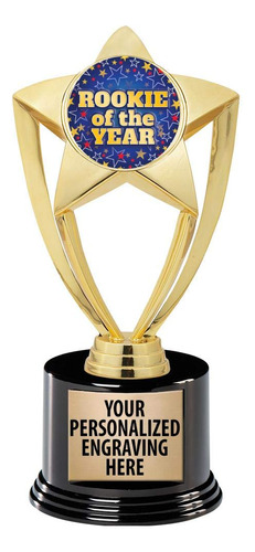Trofeo Rookie Of The Year Crown Awards Estrella Dorada Base