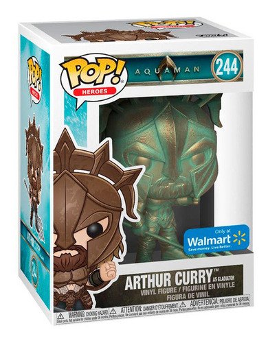 Funko Pop Arthur Curry Héroes Aquaman Gladiador #244