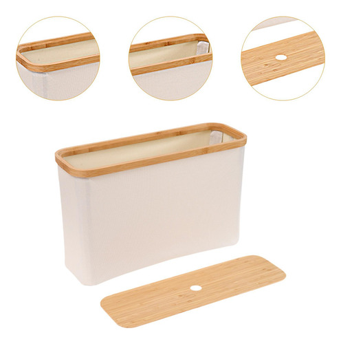 Accesorios De La Cesta Del Beige Con Tapa 45x15x28cm