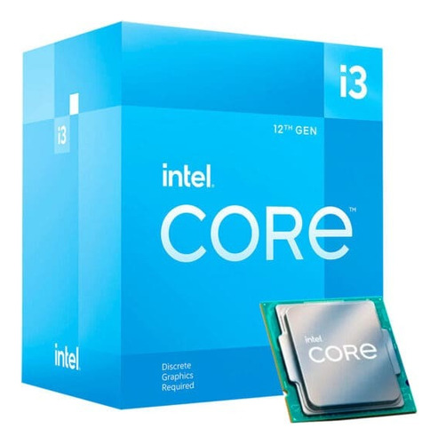 Procesador De Escritorio  Intel Core I3  12100f  Lga1700