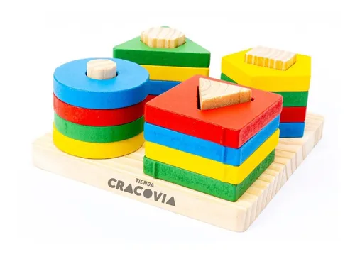 Encastres de 2025 madera para niños