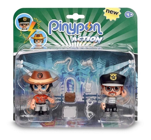 Pinypon Action Policía Bandido Accesorios 