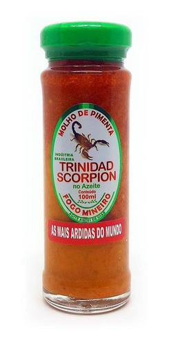 Pimenta Ultra Ardida Trinidad Scorpion Macerada No Azeite