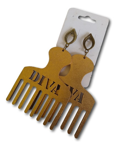 Brinco Mdf Estilo Afro Dúzia Misto Ref: 9556 - Atacado