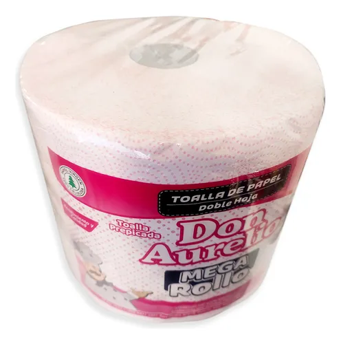 Toalla De Papel Doble Hoja Mega Rollo 480 Hojas Prepicada
