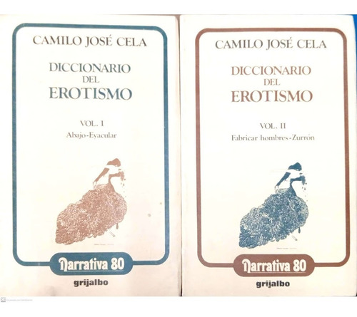 Dicc. Erotismo, 2t Camilo José Cela 