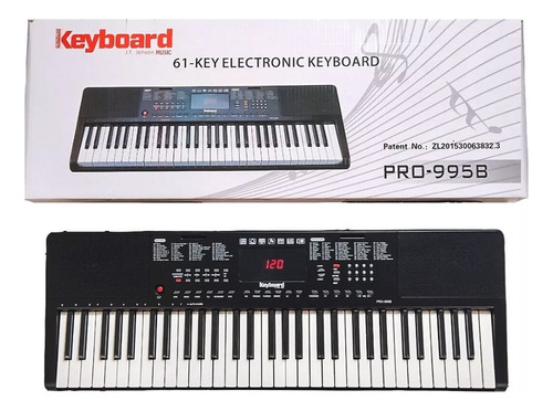 Keyboard Pro-995b Teclado 5 Octavas 61 Teclas Piano Sintetiz