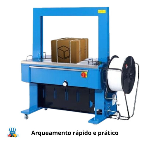 Máquina De Arquear Automática Para Embalagens 220v Branca