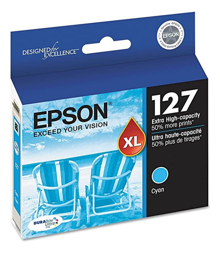 Epson T 127 Oem Cartucho De Tinta: Cian Rinde 755 Páginas