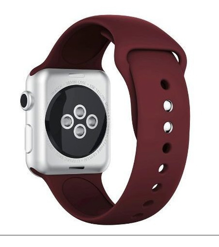 Pulseira Silicone Para Apple Watch 38/40mm - Wine Red