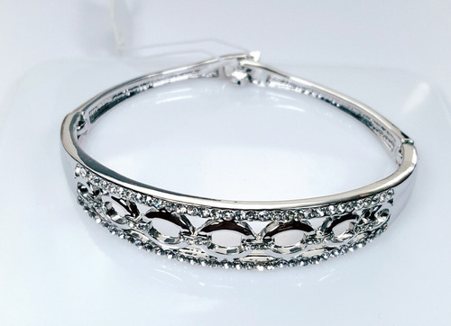 Pulsera De Platino Con Zirconias Diamante Envio Gratis.