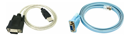 5 Cables De Red Rj45, Cable Serie Rj45 A Db9 Y Rs232 A
