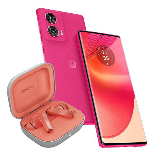 Motorola Edge 50 Fusion 256 Gb + 8 Gb Con Audifonos Rosa