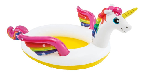 Pileta Inflable Unicornio Ovalada Intex 57441 151l Premium