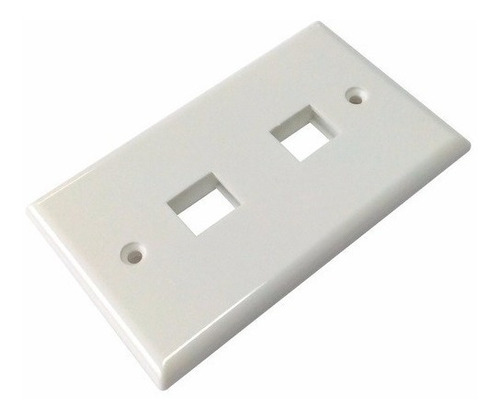 Tapa Doble Rj45 Blanca 4x2. 3801002