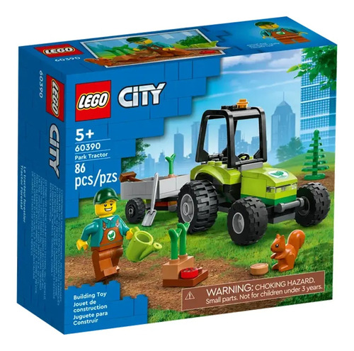 Figura Para Armar Tractor Forestal Lego 86pcs 60390 Febo