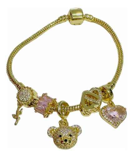 Pulsera Con Charms De Rodio