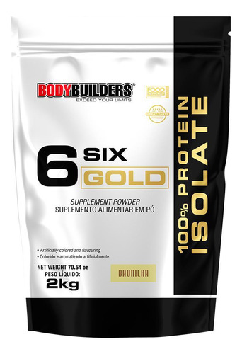 Whey Protein Isolado Body Builders Six Gold Baunilha 2kg
