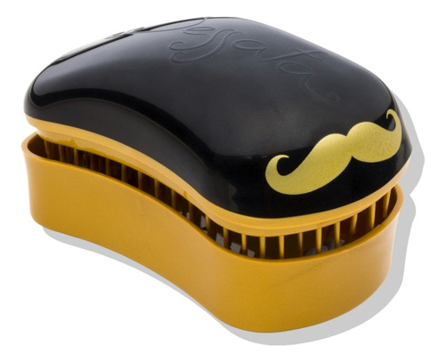 Cepillo Desenredante Mini Barber Negro Oro Dessata