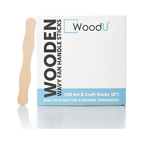 Palillos De Madera Para Manualidades Woodu, 200pc, Mango Jum