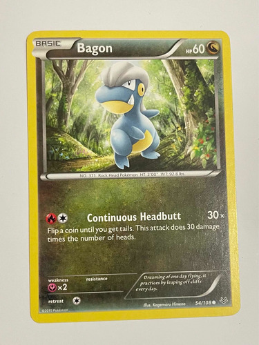 Pokémon Tcg Bagon 54/108