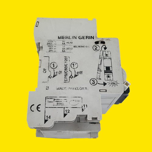 Merlin Gerin C60n Vigi C60 Multi 9 Interruptor De Circuito (Usado)