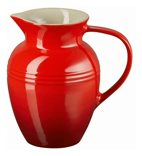 Le Creuset Stoneware 2-quart Pitcher, Cherry