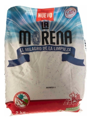 Detergente Polvo Multiusos Biodegradable La Morena 2 Kg