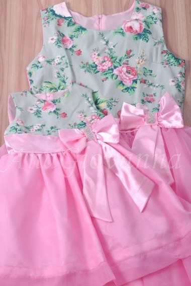 vestido tema jardim mae e filha