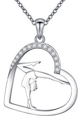 Colgante De Plata De Ley S925 Para Gimnasia, Deporte,