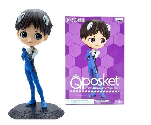 Banpresto Shinji Ikari Plugsuit Evangelion Q Posket Ver A