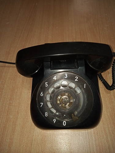 Antiguo Telefono Baquelita Negro
