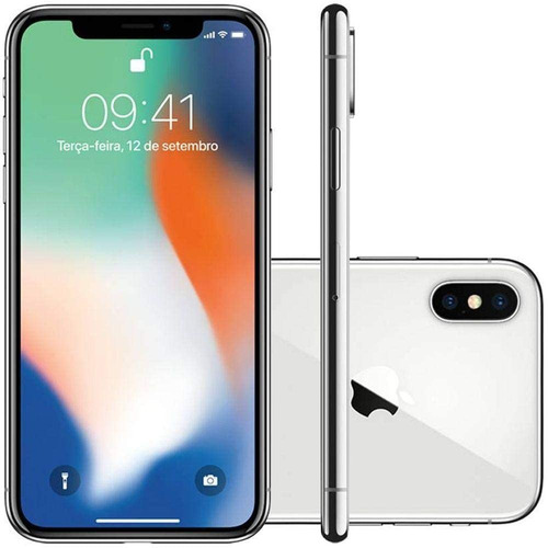 Imagem 7 de 7 de Apple iPhone X 64 Gb Prateado (silver) - Seminovo - Usado