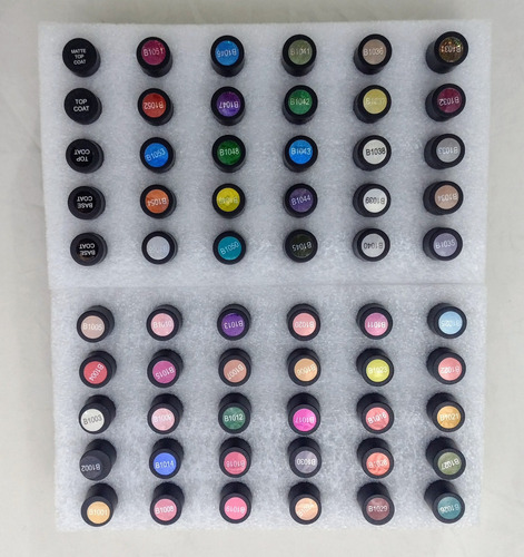 Pinturas De Uñas Semipermanente Kit De 55 Colores 60 Piezas