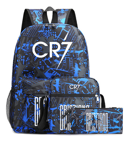 3 Pcs Mochilas De Cristiano Ronaldo Para Niños Y Niña