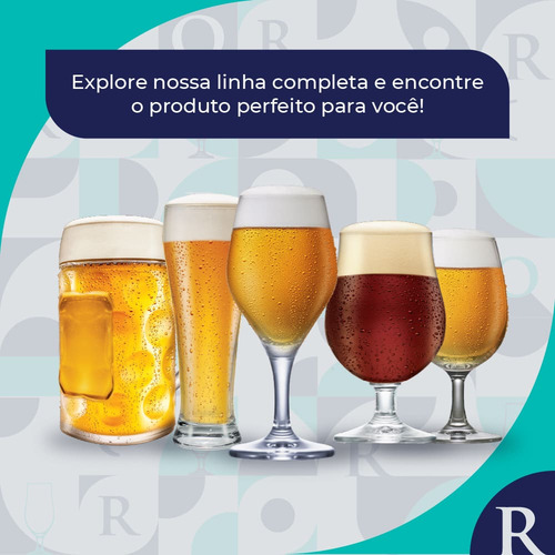 Taça de Vidro para Cerveja Barcelona 370ml, Ruvolo