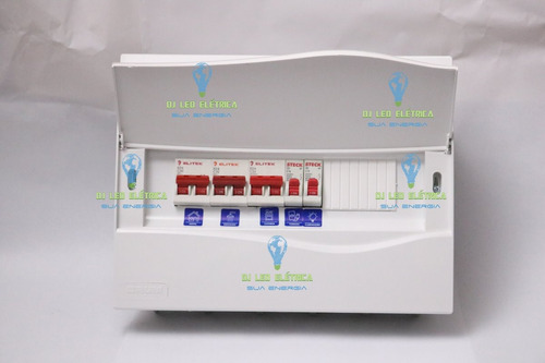 Kit Quadro Distribuição Embutir P 12 Disjuntores Conforme D