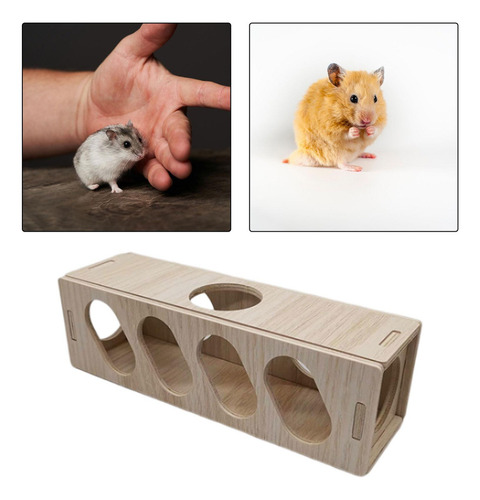 Cobertizo De Túnel De Madera Para Hámster, De Para