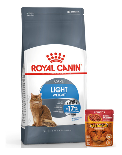 Alimento Gato Royal Canin Gato Light 40 1,5 Kg + Promo!