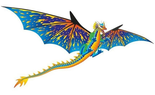  Papalote  Dragon De Fuego Gigante De Nylon 1.93m
