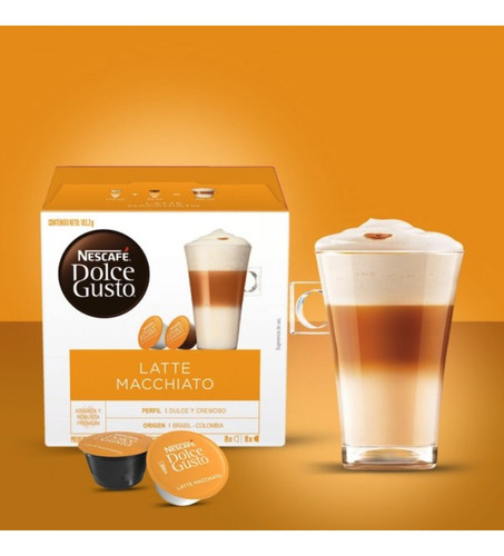 Imagen 10 de 10 de Nescafé Dolce Gusto 16 Cápsulas Sabor Latte Macchiato Oferta