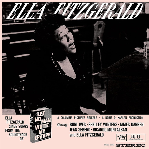 Ella Fitzgerald Let No Man Write My Epitaph (verve Acoust Lp