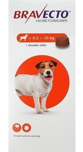 Bravecto Antiparasitario Externo Tableta Masticable 4.5-10kg