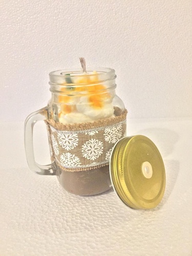 Vela Aromática De Cera De Soya, Moka Frapuccino 400 Ml