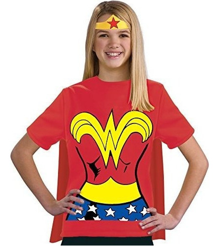 Camiseta De Mujer De Justice League Child.s Wonder 100% Algo