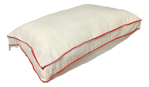 2 Almohada Con Fuelle Premium Doble Vivo 40x70cm Con Cierre!