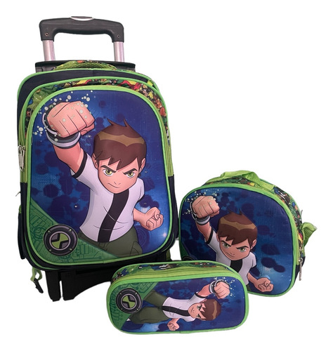 Mochila De Ben 10 Primaria Con Llantas. (Reacondicionado)