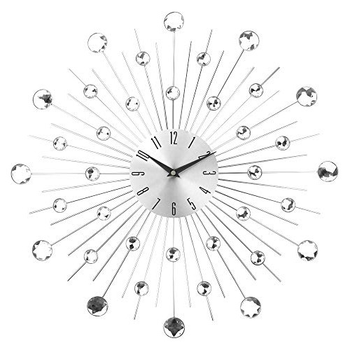 Reloj De Pared Moderno De Cristal 3d Celebración, Plat...